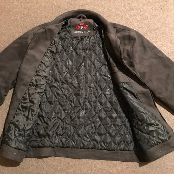 Men's Emporio & Co. Suede Jacket - Picture 6 of 14